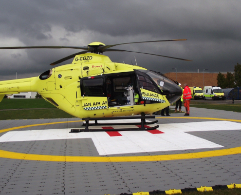 Temporary helipad flooring | Air Ambulance | Rola-Trac UK