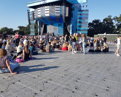 Festival flooring, grass protection during events | Temporary solutions from Rola-Trac, UK