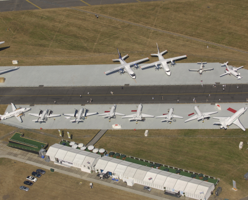 Airfield matting at Farnborough Airport | Rola-Trac UK