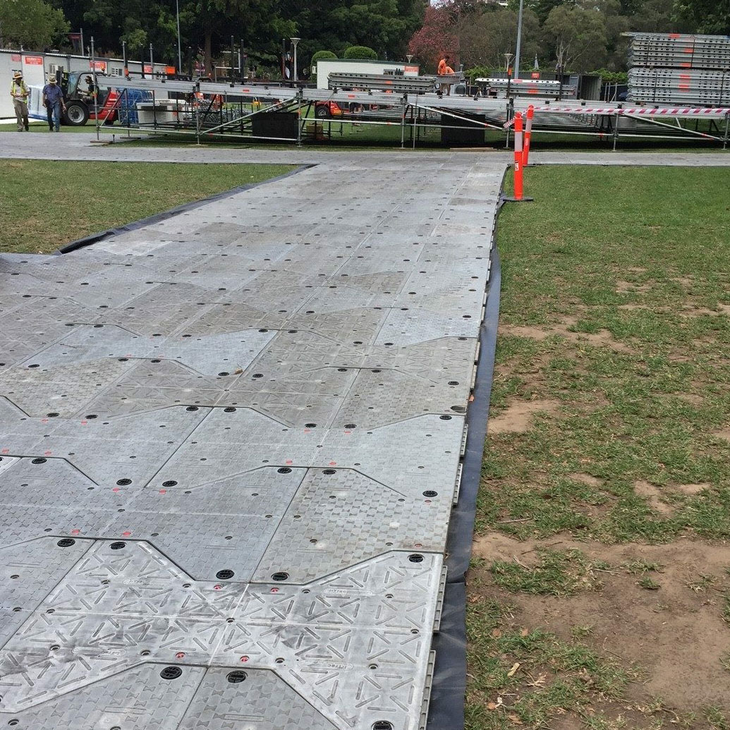 Ground protection mats for heavy equipment | I-Trac by Rola-Trac