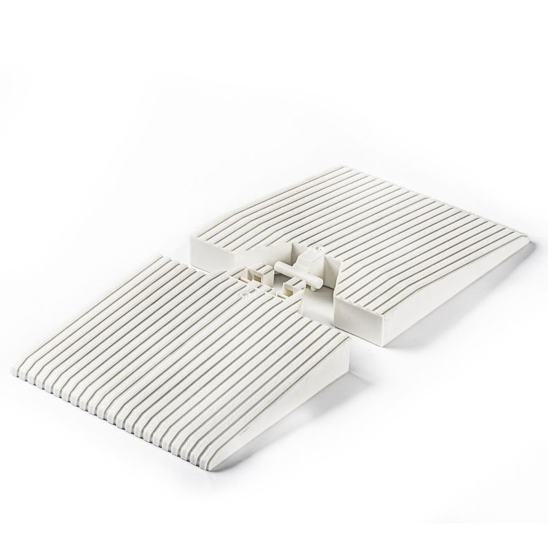 Supa-Trac floor ramp in white | Rola-Trac accessories